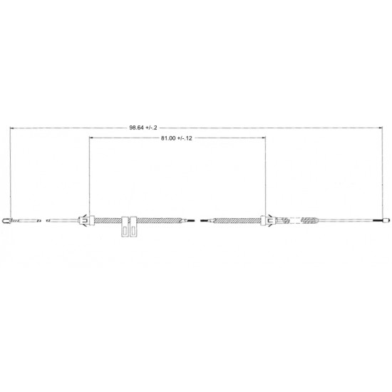 15022039 - Cable Asm - Park Brake Front (Approx 98" Length) 15022039 - Cable Asm - Park Brake Front (Approx 98" Length)