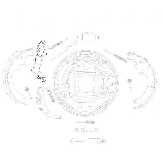 15704007  -  Lever Asm - Rear Park Brake 