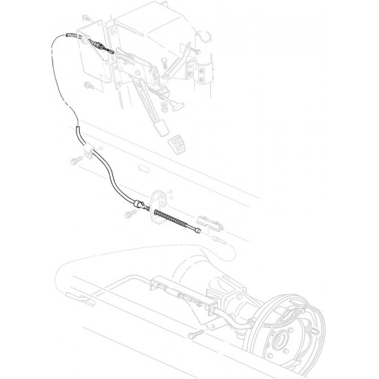 15704057  -  Cable Asm - Park Brake Front (109.8")