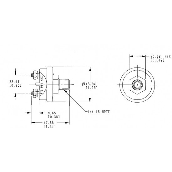 W0003760  -  Switch Asm - Service Brake Indicator