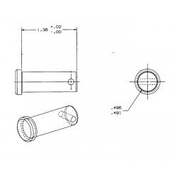 W0004534  -  Pin-clevis 0.50 Nominal 