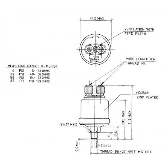 W0005386  -  Sensor - Air Pressure