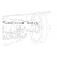 W0007187  -  Cable Asm - Park Brake Rear (15.5")