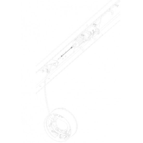 W0008144 - Cable Asm - Parking Brake Front, Length 306mm W0008144 - Cable Asm - Parking Brake Front, Length 306mm