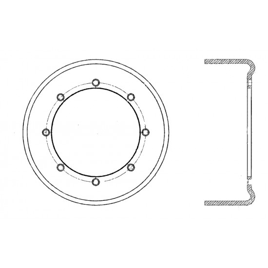 W0009771 - Drum - Prop Shaft Park Brake W0009771 - Drum - Prop Shaft Park Brake