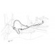 W0011394  -  Cable Asm - Park Brake Front (Hand Apply Park Brake Lever)