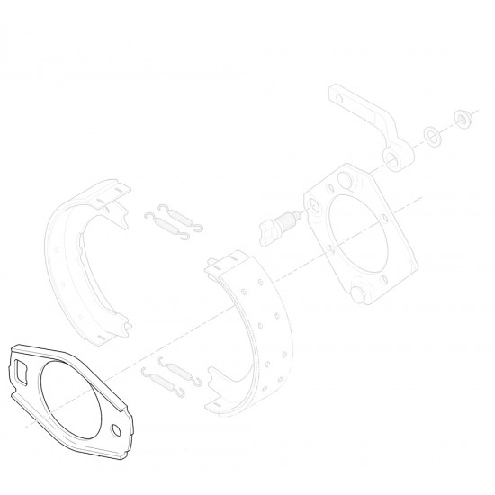 W8000235  -  Plate - Park Brake Support (Strut Asm)