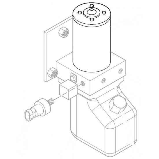 W8001076  -  Park Brake Pump Motor (12 Volt Dc) 