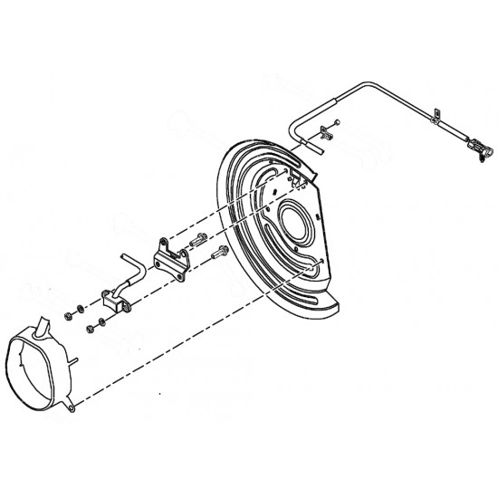 15993341 - LF ABS Sensor & Splash Shield (P32) 15993341 - LF ABS Sensor & Splash Shield (P32)