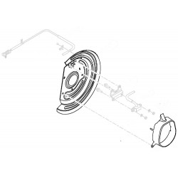 15714724 - SHIELD - ABS WHEEL SPEED SENSOR, FRONT, RH P32