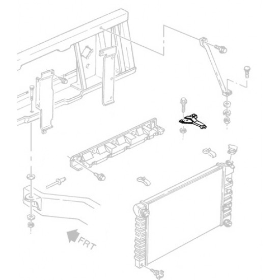 15979707  -  Bracket Asm - Radiator Upper LH