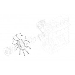 W0000917  -  Blade Asm - Fan (L4B - 3.9L Cummins - Viscous Fan Clutch)