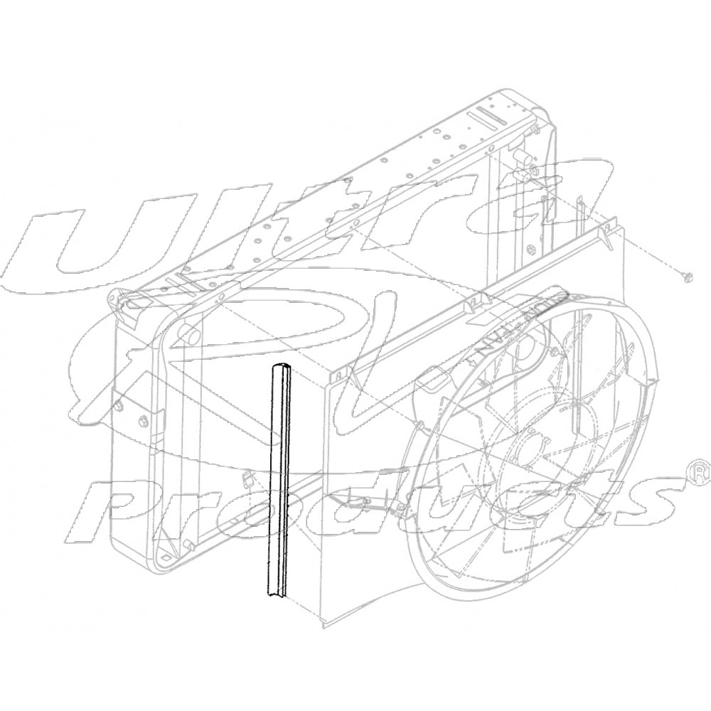 W0006215  -  Seal- Radiator Shroud Side