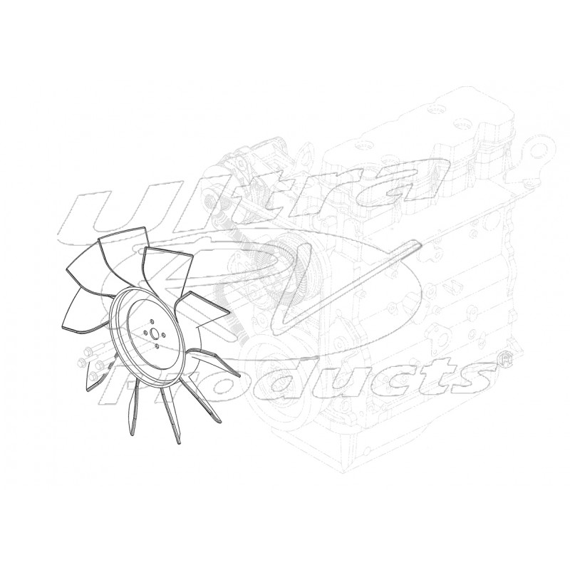 W0006232 - Blade Asm-fan - Workhorse Parts 