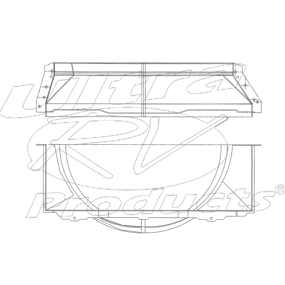 W0011905 - Shroud - Radiator Fan Lower - Workhorse Parts