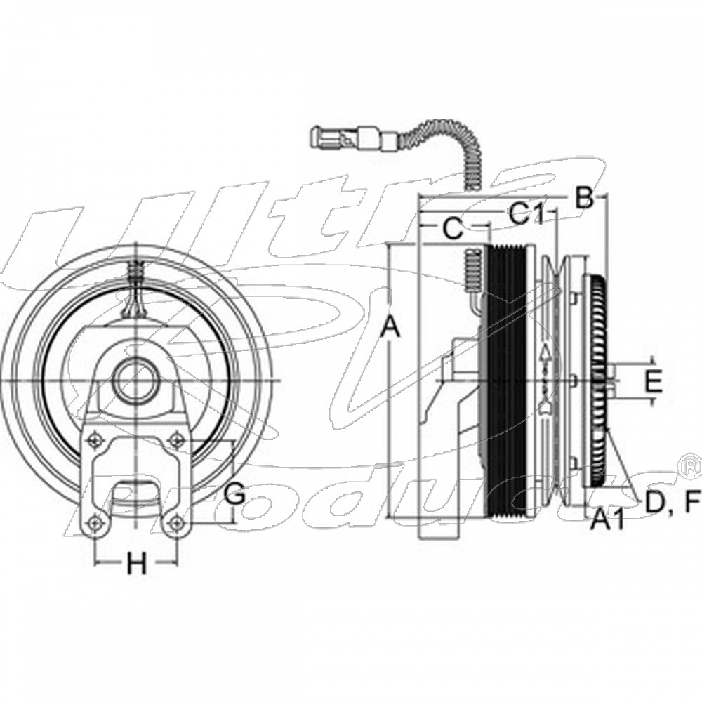 W8002778  -  Clutch - Fan Electronic Control (L4B - 3.9L Cummins)