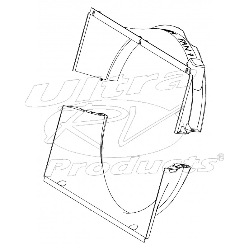 W8005661 - Workhorse 8.1l Radiator Fan Shroud Kit (upper And Lower) - Workhorse Parts | Workhorse Wiring Diagram Radiator Fans | | Ultra RV Products