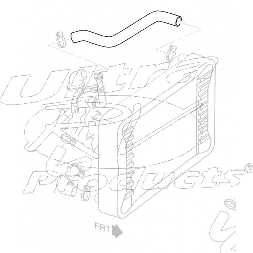 W8006619 Hose Radiator Inlet (6.5L Diesel) Workhorse Parts