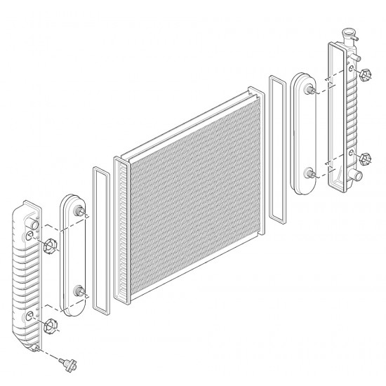 52481303 - Radiator Asm (L57 - 6.5L Diesel) 52481303 - Radiator Asm (L57 - 6.5L Diesel)