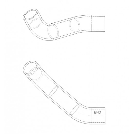 W0012261  -  Hose - Radiator Outlet (Large)