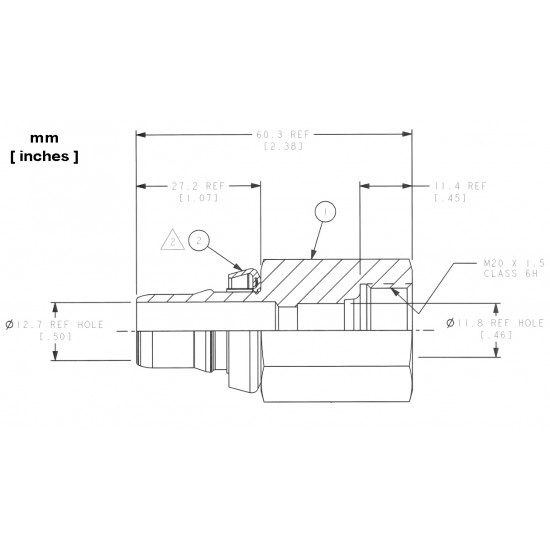 W0012899 - Engine Oil Cooler Fitting (Rad Side) W0012899 - Engine Oil Cooler Fitting (Rad Side)