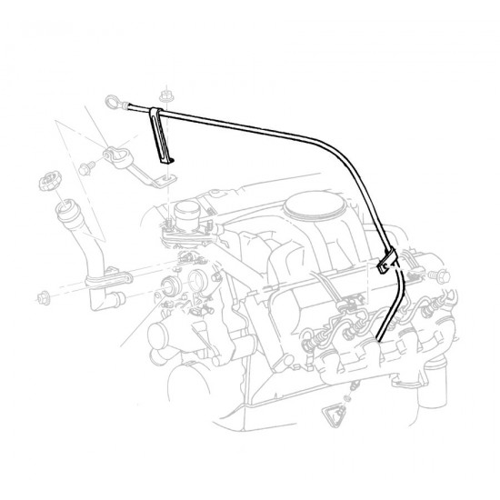 12562023  -  Tube Asm - Oil Level Indicator Lower (L57 - 6.5L Diesel)