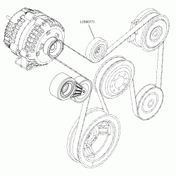 12580771 - Workhorse Belt Idler Pulley