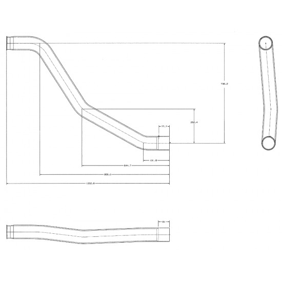 W0012004 - Pipe - Turbo Outlet Rhs W0012004 - Pipe - Turbo Outlet Rhs