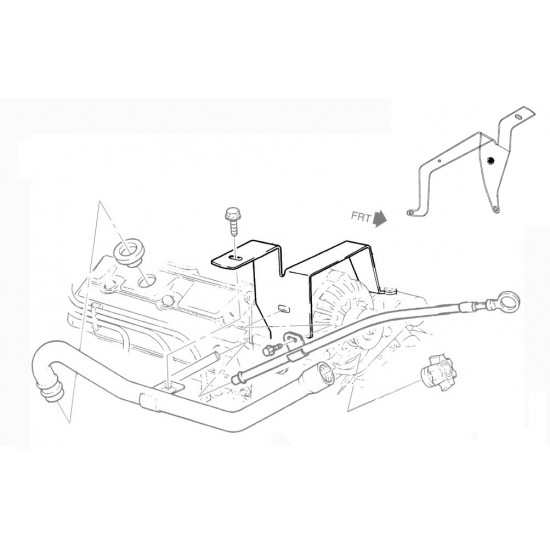 15987694  -  Bracket Asm - Engine Oil Fill and Indicator Tube