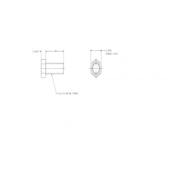W0000265  -  Screw-hex Hd- 1/2-13 Unc  