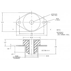 W0003069  -  Mount Asm - Engine (Isolator)