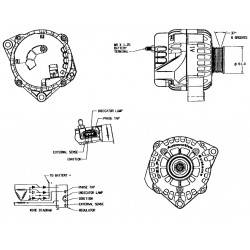 W8800111  - Alternator Asm (130 Amp)