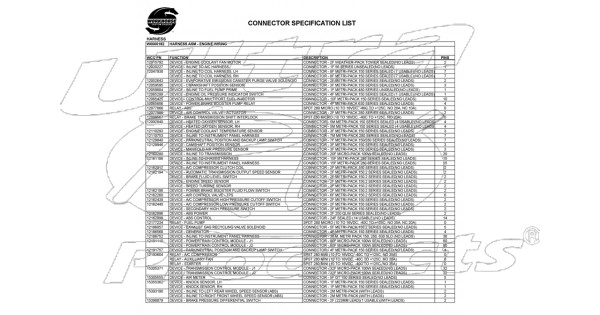 W0000182 - Harness Asm - Engine Wiring - Workhorse Parts class a cat 5 wiring diagram 