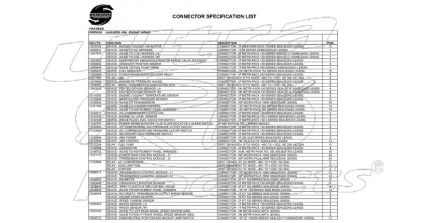 W0006450 - Harness Asm - Engine Wiring - Workhorse Parts isb workhorse wiring diagram 