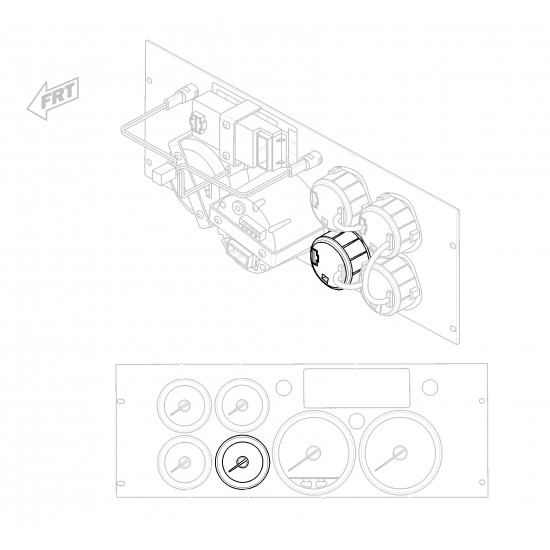 W8000217  -  Gauge - Oil Pressure (L4B - 3.9L Cummins) W8000217  -  Gauge - Oil Pressure (L4B - 3.9L Cummins)