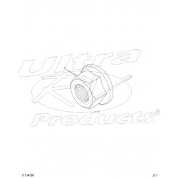 11514597 - Exhaust Pipe Flange Nut (Manifold & Muffler Connection)