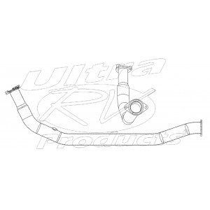 W0007576  -  Downpipe Asm - Exhaust, LH