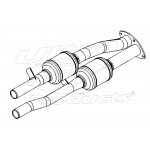 W0012320 - Exhaust Muffler Asm W/ Exhaust Pipe & 3 Way Catalytic Converter