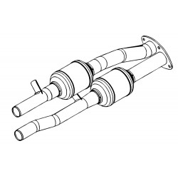 W0011704 - Dual Catalytic Converter Assembly (L31 - 5.7L & 4.8L & 6.0L & L29 - 7.4L)