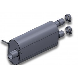 W0012318  -  Muffler Asm - Exhaust With Hangers
