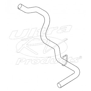 W0012327  -  Pipe Asm - Exhaust Tail (3.00" OD)