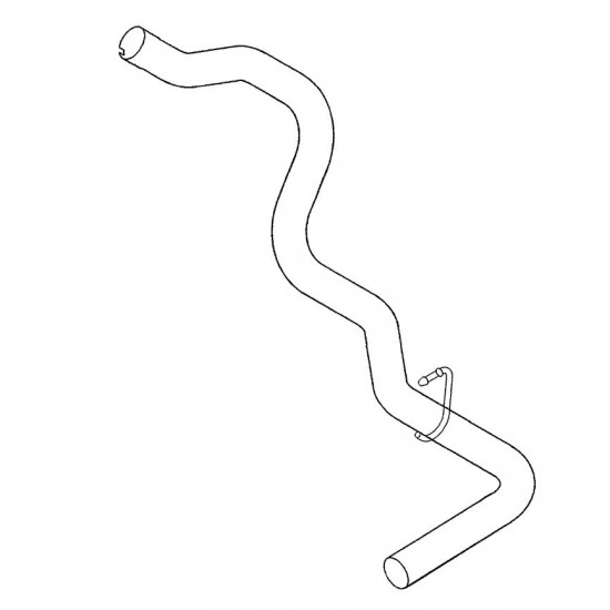 W0012327  -  Pipe Asm - Exhaust Tail (3.00" OD)