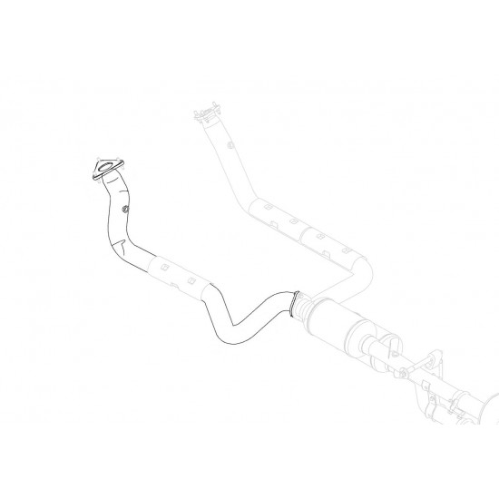 W8834001  -  Pipe Asm - Exhaust Manifold Left Hand