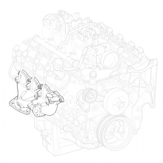 W8802391 - Manifold Asm - Exhaust Right Hand W8802391 - Manifold Asm - Exhaust Right Hand