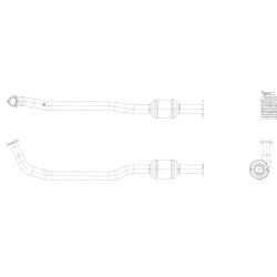 W0005100  -  Converter Asm - Catalytic (With Exhaust Manifold Down Pipe) Right Hand Side