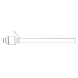 W0006649  -  Converter Asm - Catalytic, LH (58" Length)