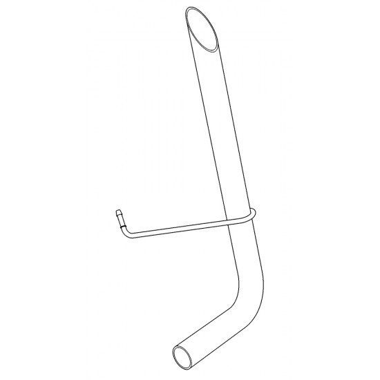 W0009849  -  Pipe Asm- Exhaust Tail LH