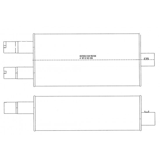W0012317 - Muffler Asm - Exhaust (No Hangers) W0012317 - Muffler Asm - Exhaust (No Hangers)