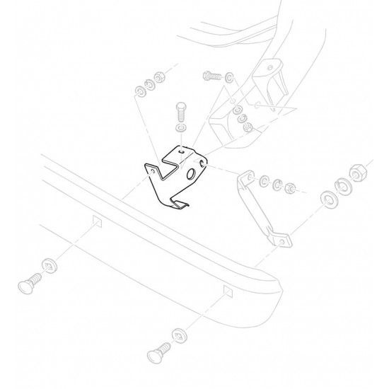 15687283  -  Bracket - Front Bumper Impact Bar, LH 15687283  -  Bracket - Front Bumper Impact Bar, LH