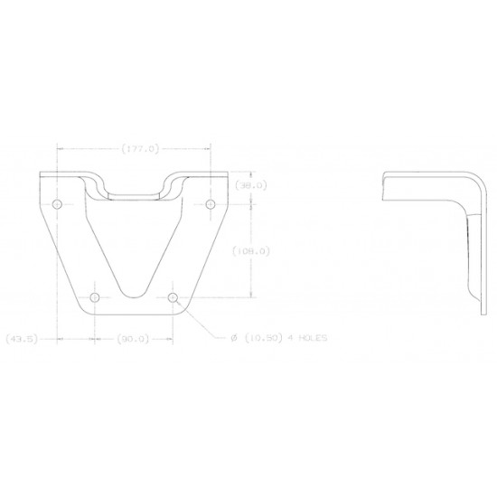 W0000178  -  Bracket-rr Axle Bpr 